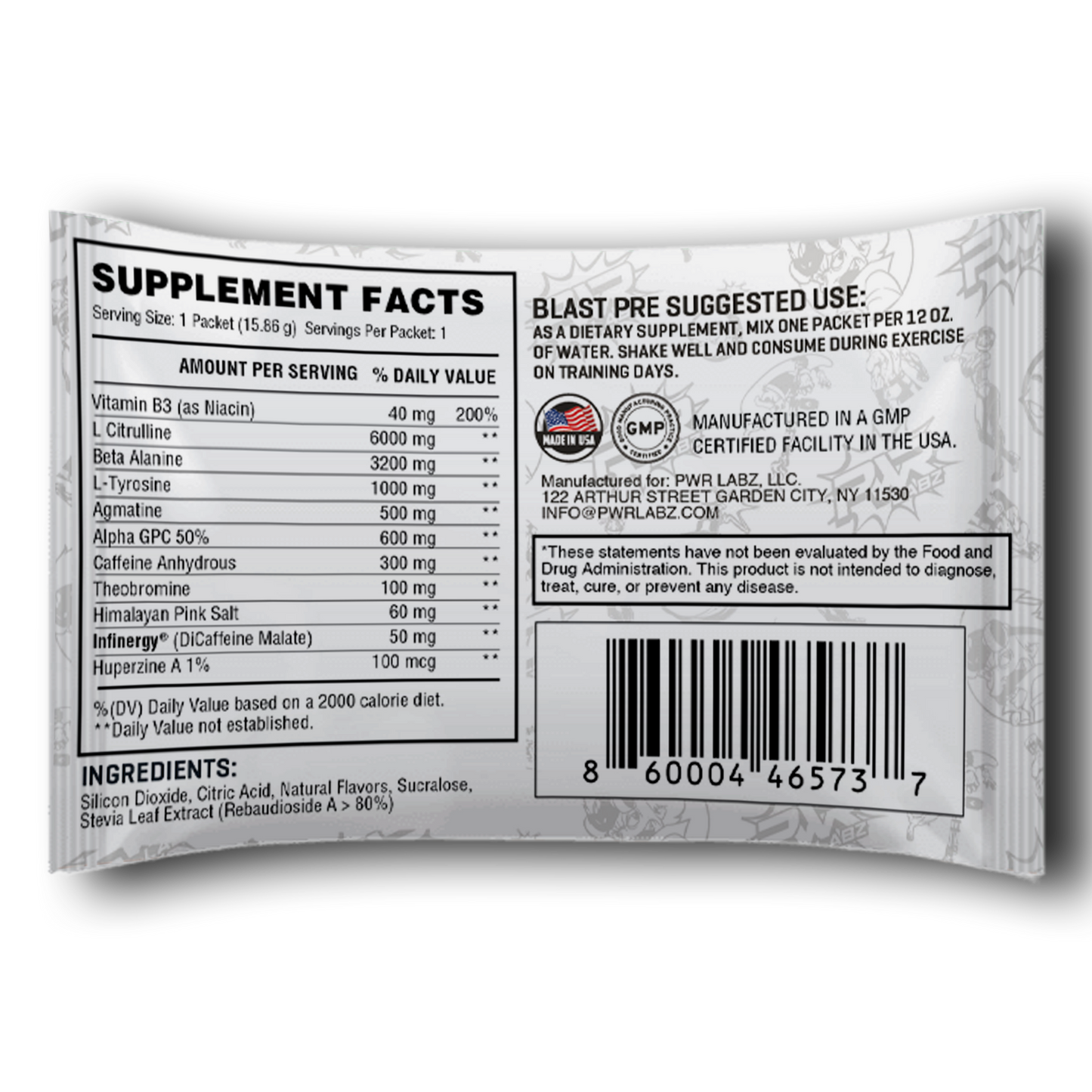 BLAST PRE ORANGE CREAM PACKET