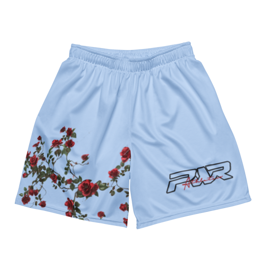 Signature Rose Shorts (Blue)