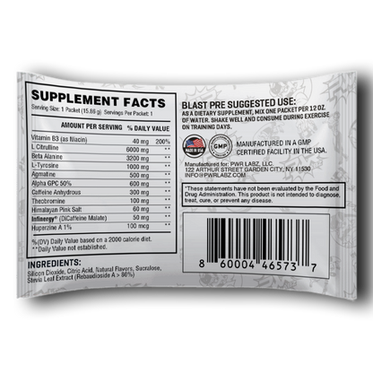 BLAST PRE PINK LEMONADE PACKET