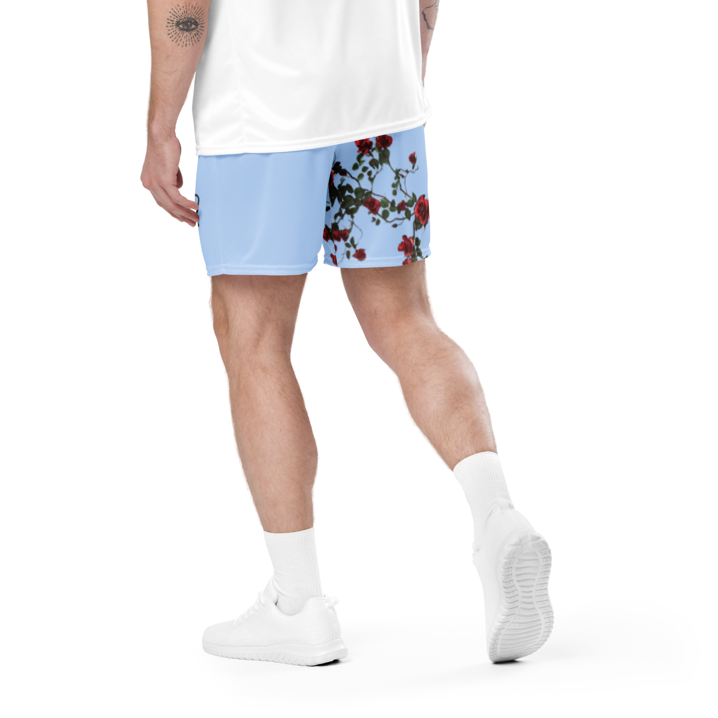 Signature Rose Shorts (Blue)