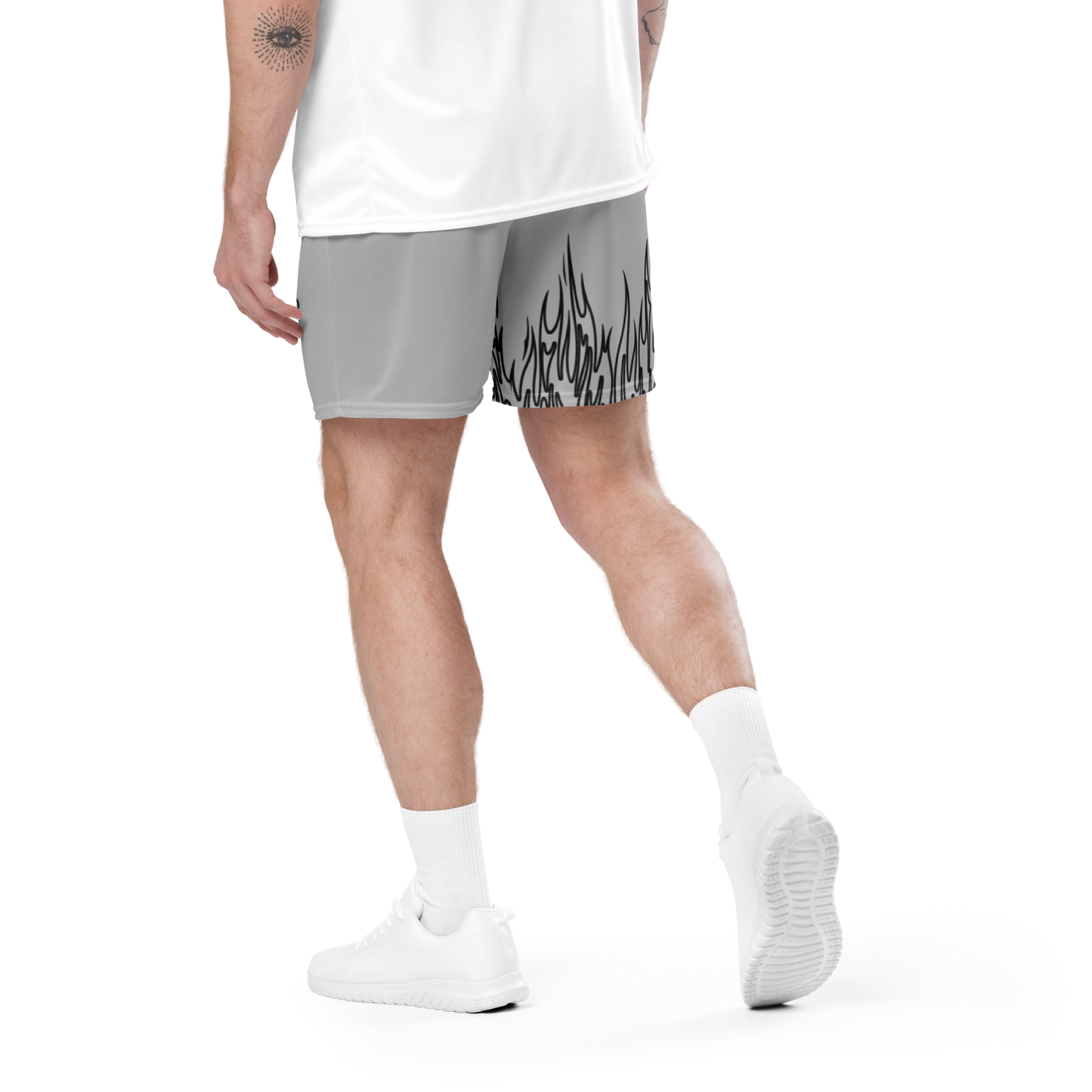Signature Flame Shorts (Gray)