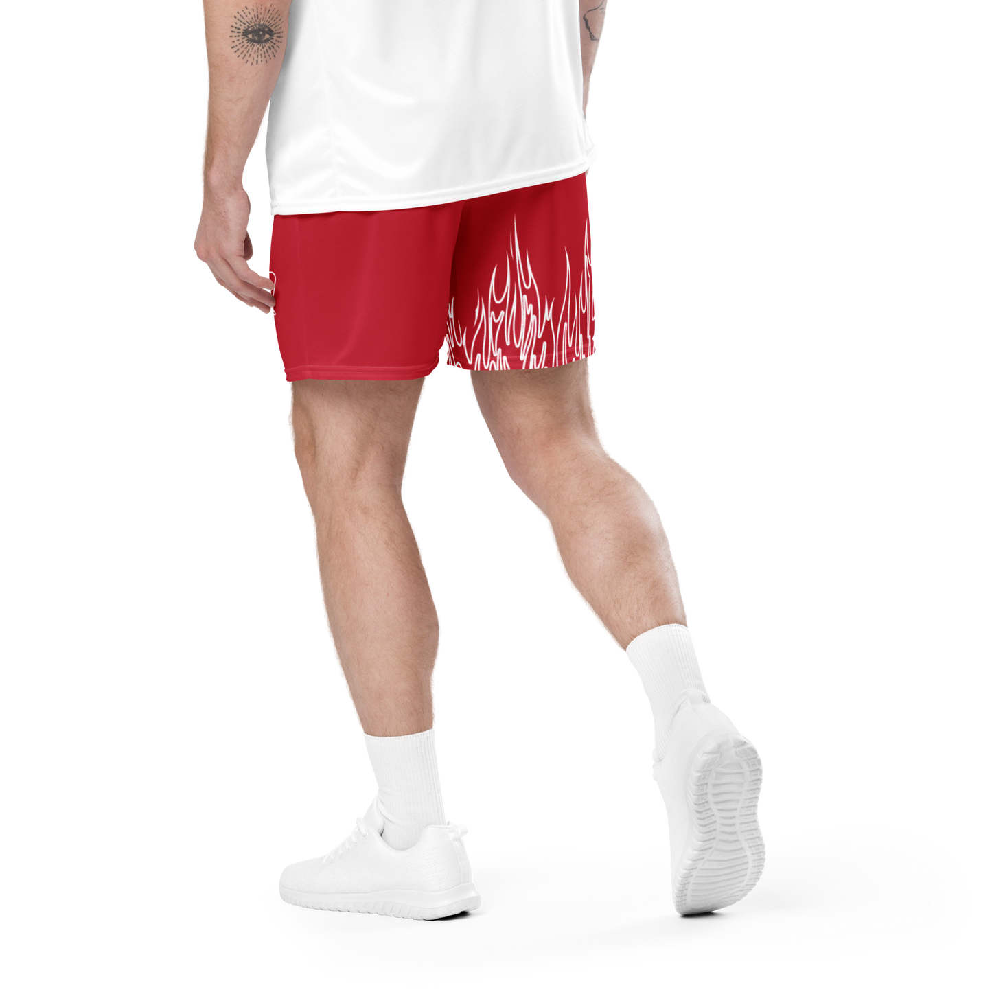 Signature Flame Shorts (Red)