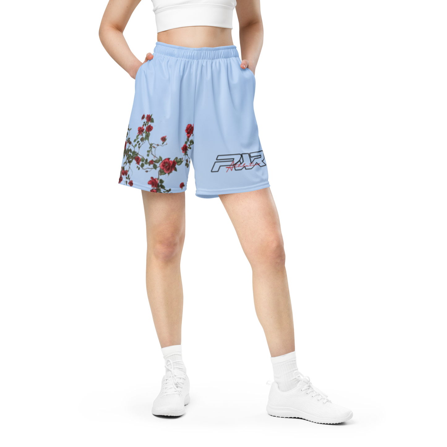 Signature Rose Shorts (Blue)