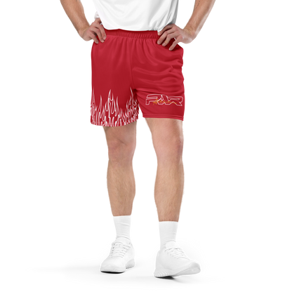 Signature Flame Shorts (Red)